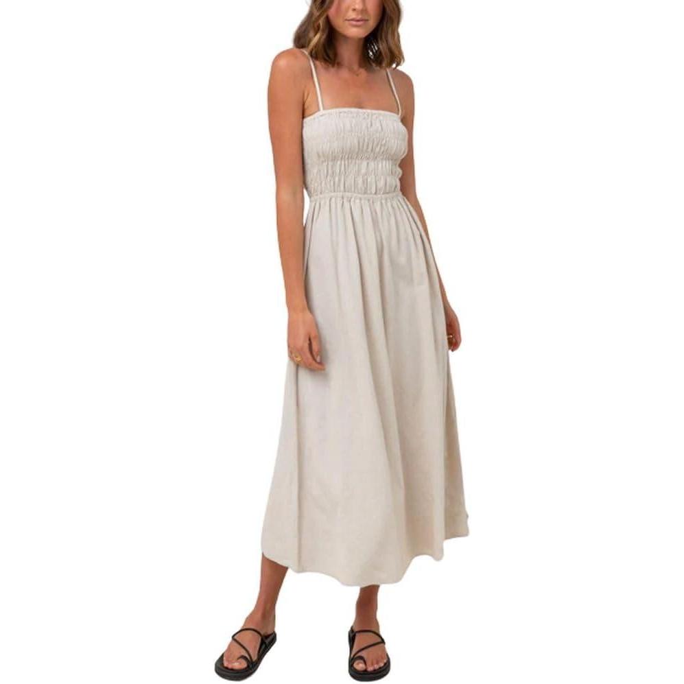 imageRHYTHM Womens Classic Shirred Midi DressOat