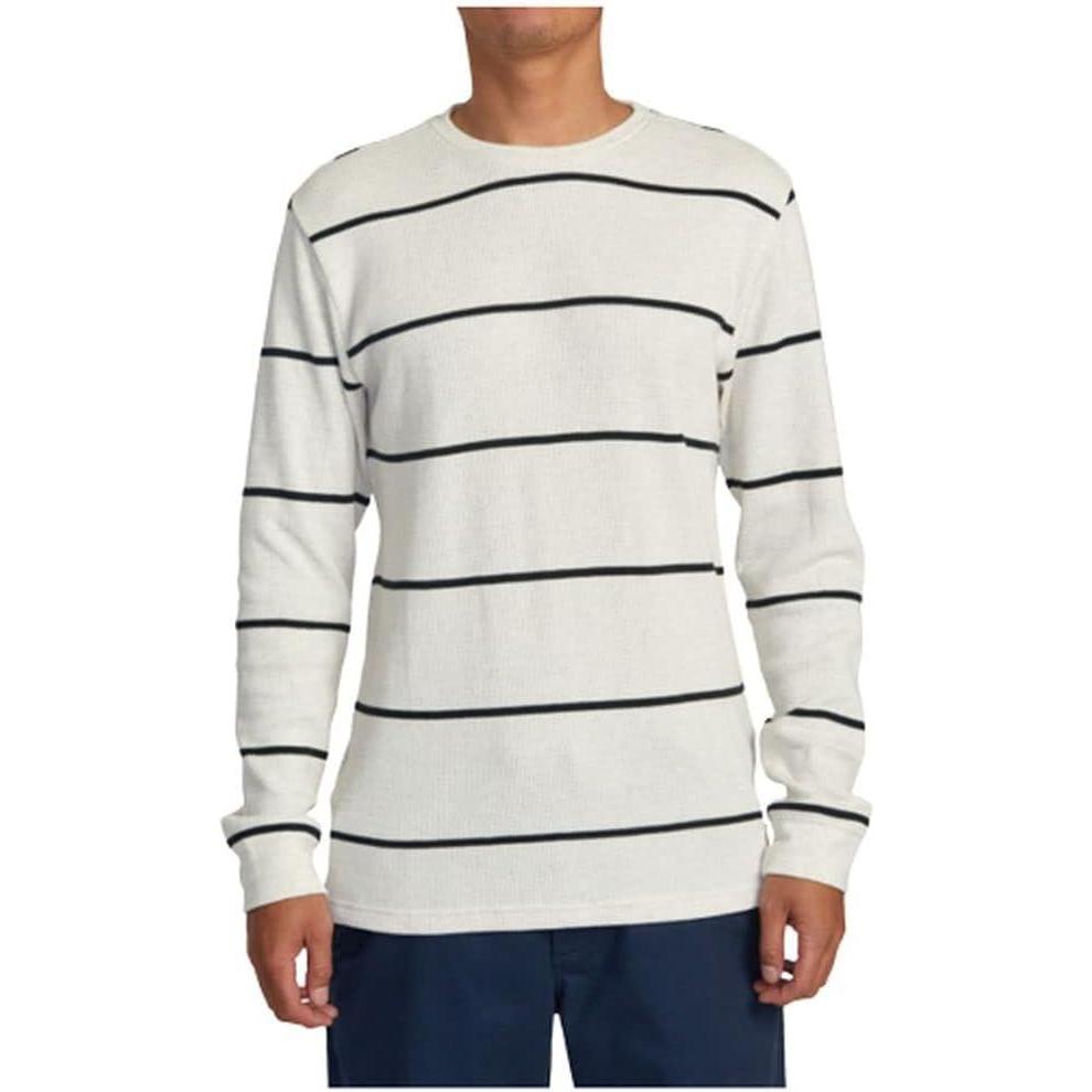 imageRVCA Mens Day Shift Thermal LSDay Shift Thermal StripeOatmeal