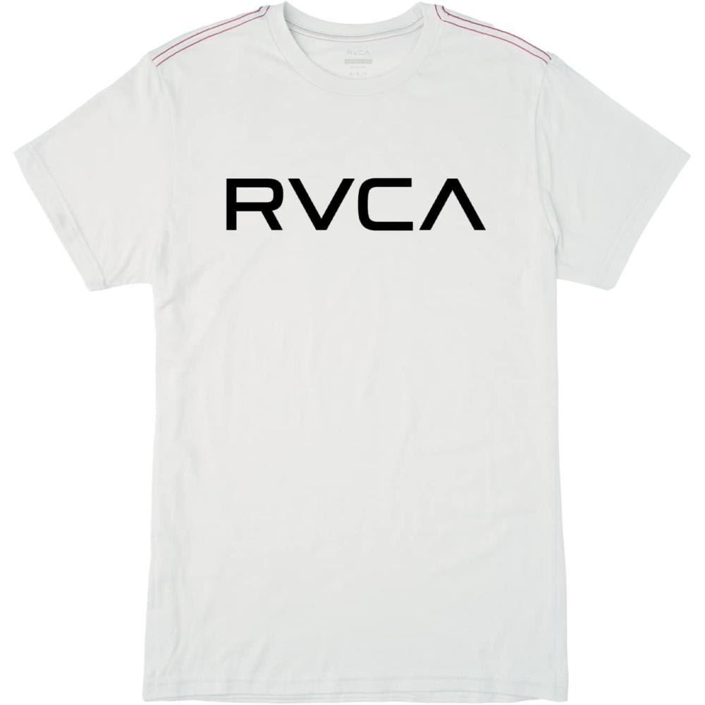 imageRVCA Mens Red Stitch Graphic Crew TShirtAntique White