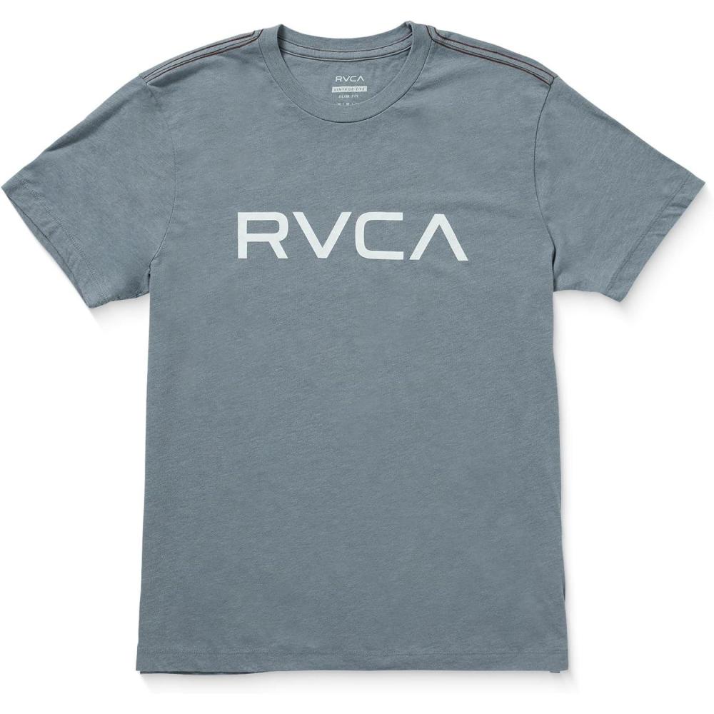 imageRVCA Mens Red Stitch Graphic Crew TShirtFlint Stone