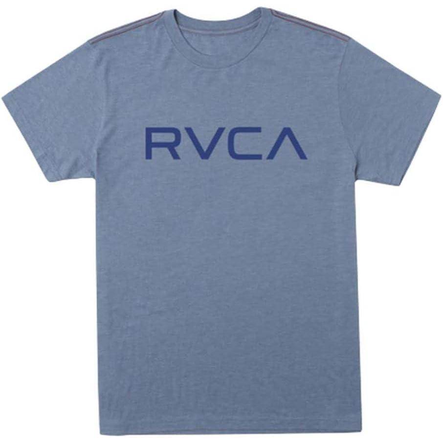 imageRVCA Mens Red Stitch Graphic Crew TShirtIndustrial Blue