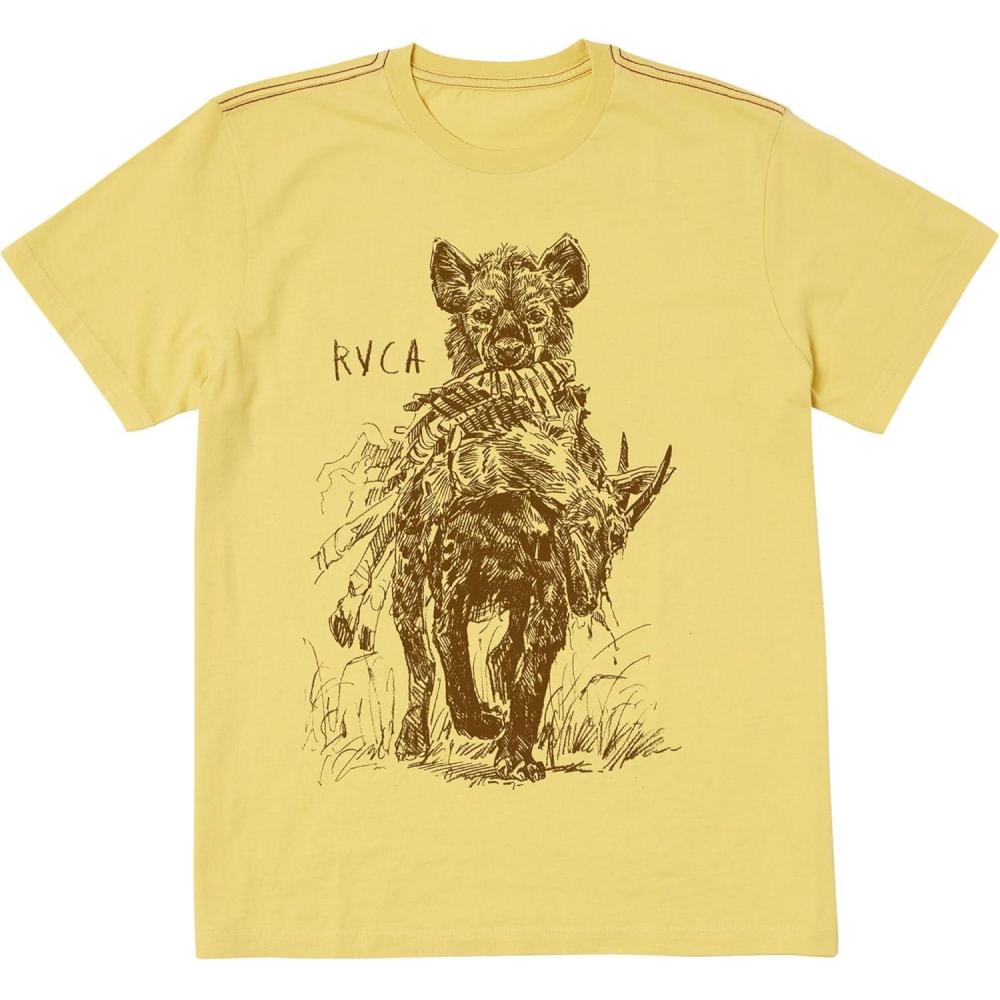 imageRVCA Mens Red Stitch Graphic Crew TShirtSavage  Jojoba