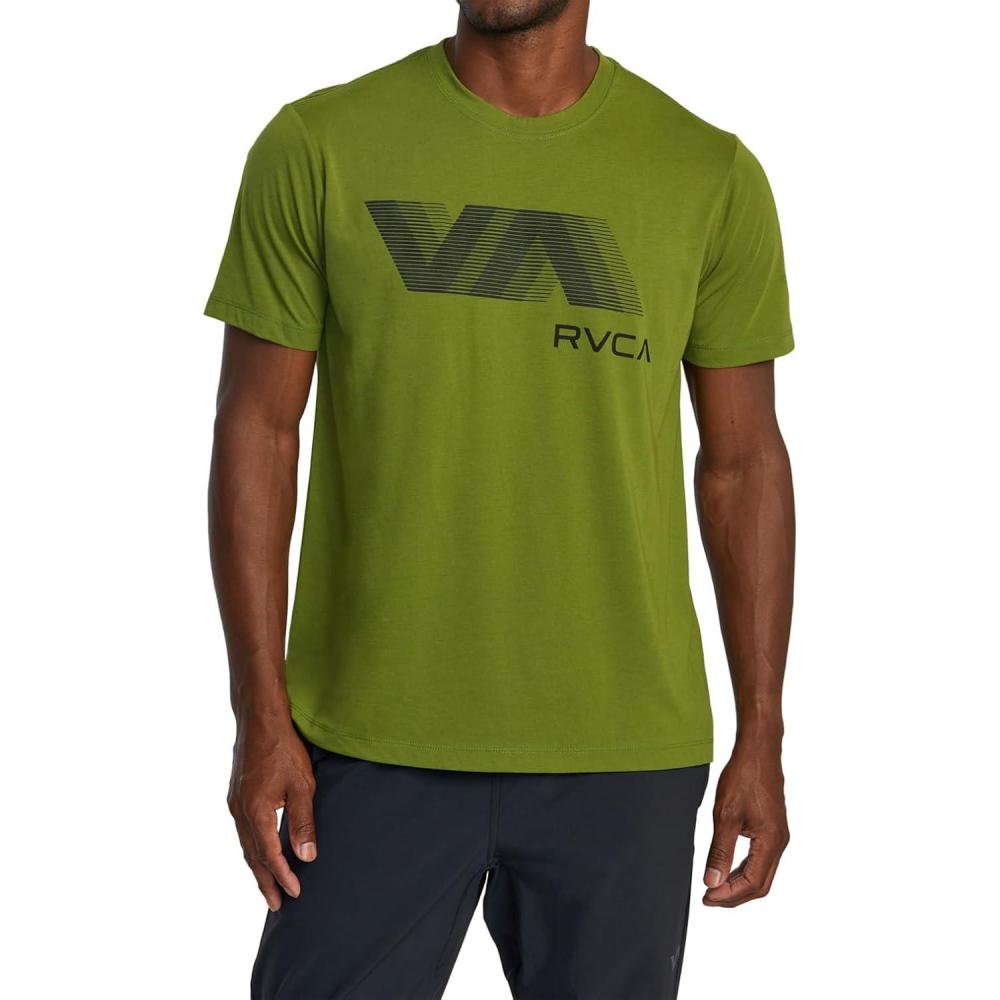 imageRVCA Mens VA Blur Short SleeveOlive Leaf Va Blur