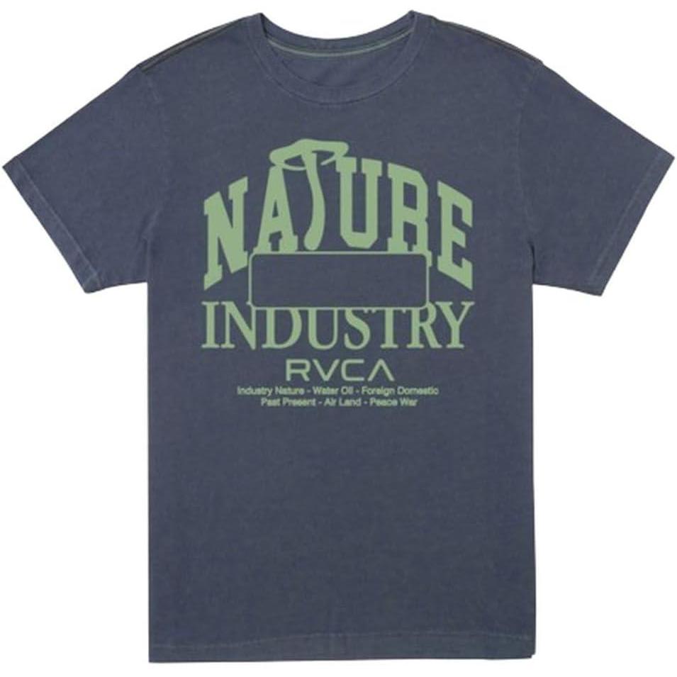 imageRVCA Mens Va All The Way Short SleevePaste Up  Moody Blue