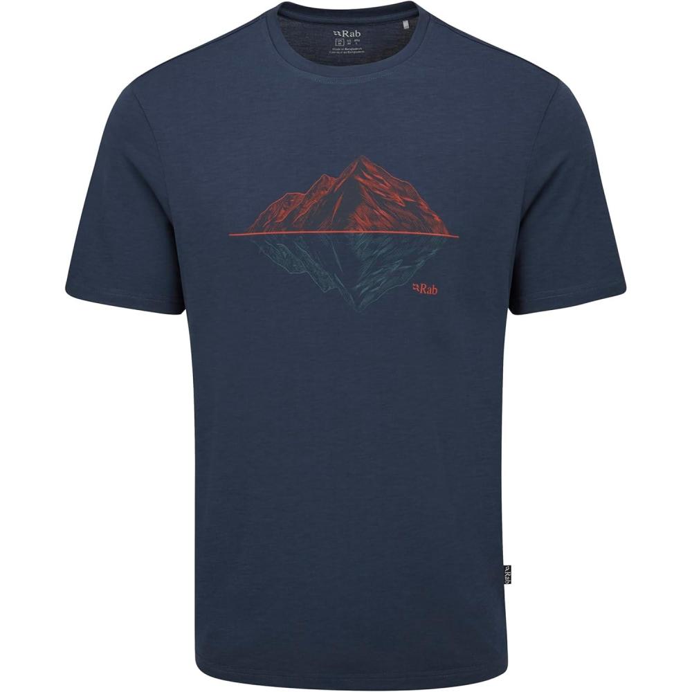 imageRab Crimp Reflection Tee QuickDrying Comfortable Graphic TShirt for Hiking Climbing ampamp Casual UseTempest Blue