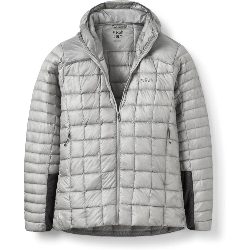 imageRab Mens Mythic Alpine Light Jacket  Down Insulated WaterRepellent Windproof Coat for Hiking Climbing ampamp MountaineeringLight Zinc