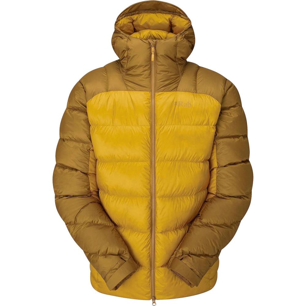 imageRab Mens Neutrino Pro Hoody Lightweight Warm Down Coat for Climbing ampamp MountaineeringFootprintSahara