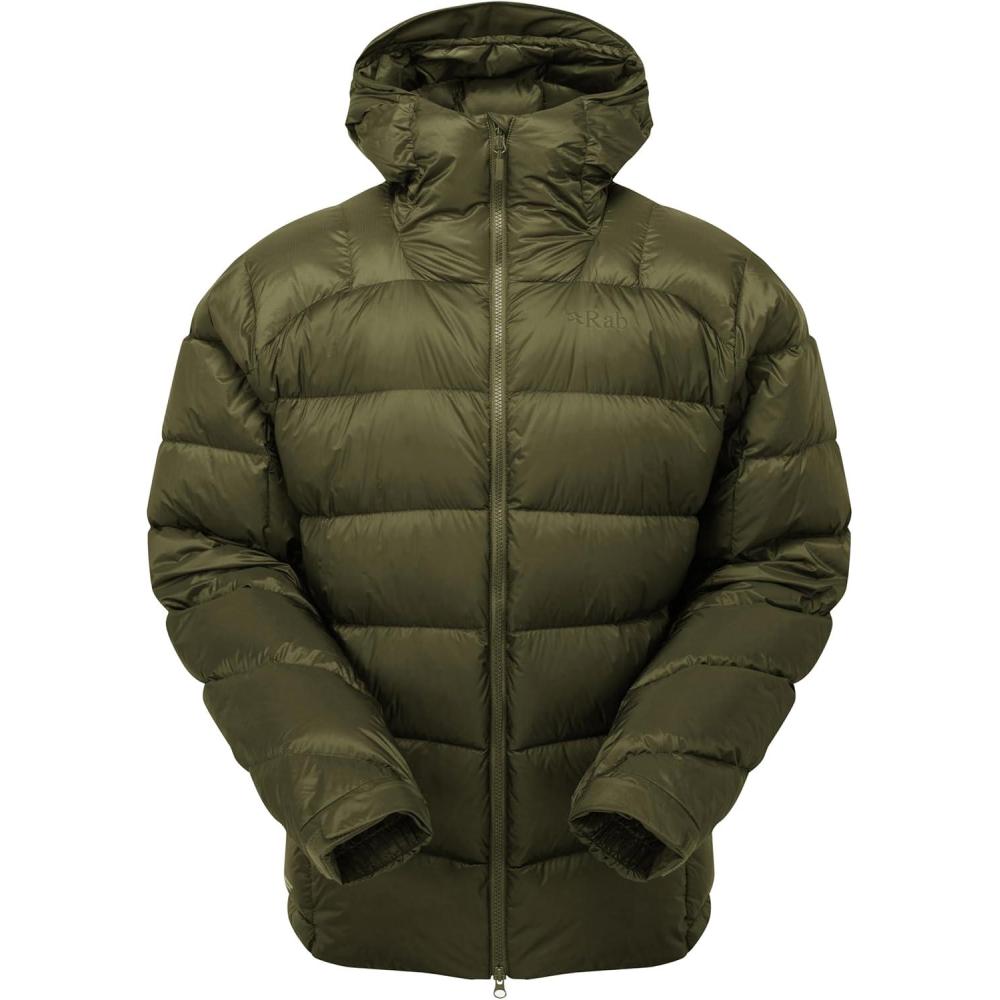 imageRab Mens Neutrino Pro Hoody Lightweight Warm Down Coat for Climbing ampamp MountaineeringOlive Olive