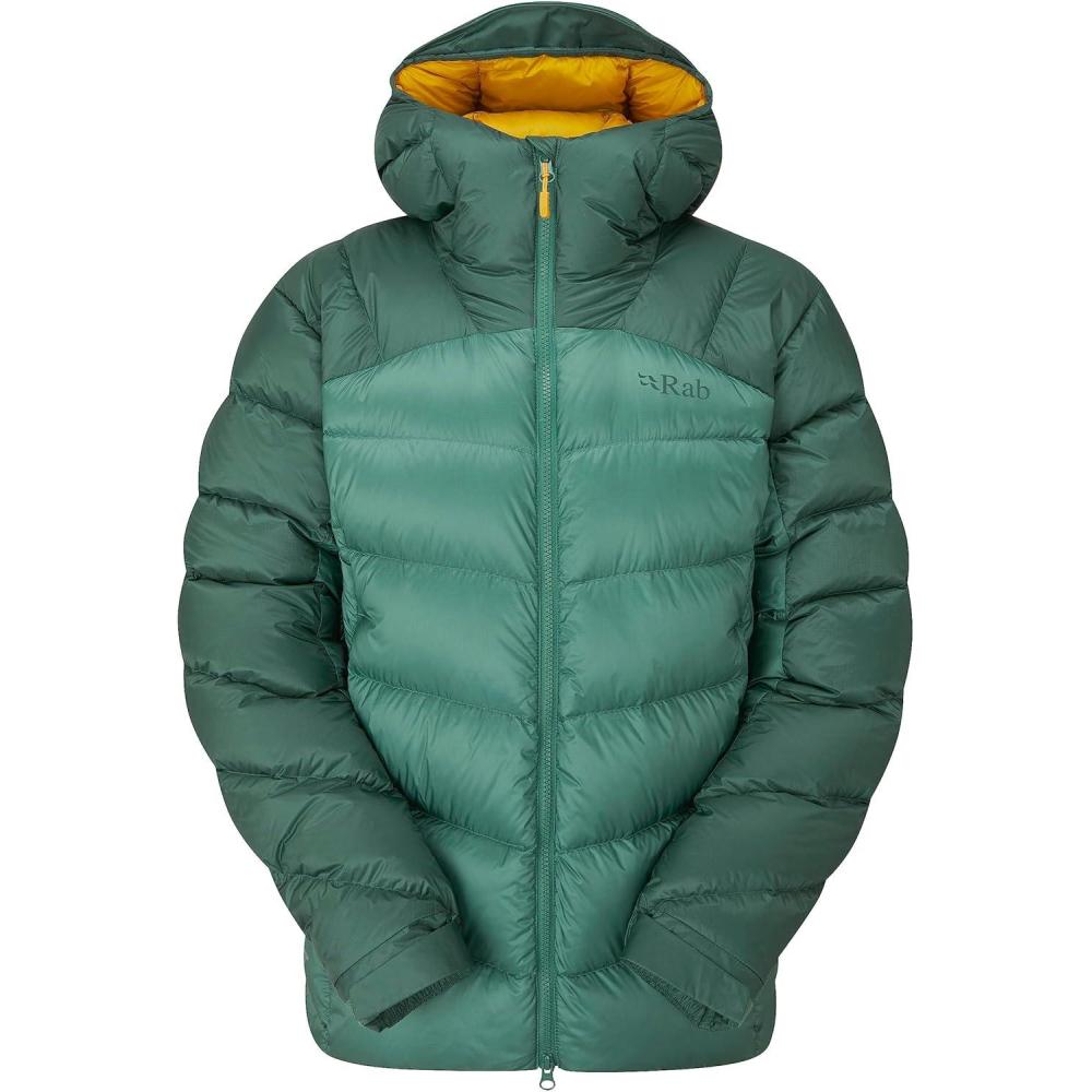 imageRab Womens Neutrino Pro Hoody Lightweight Warm Down Coat for Climbing ampamp MountaineeringGreen SlateEucalyptus