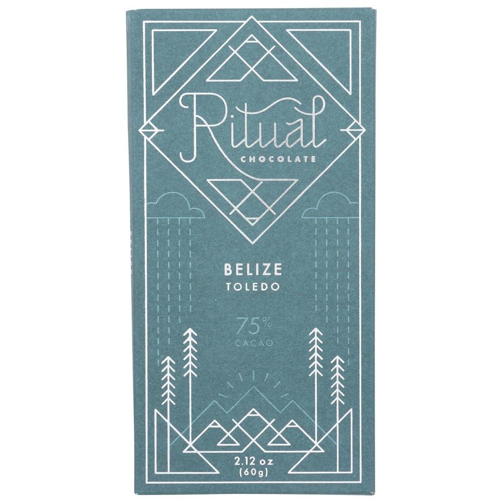 imageRitual Dark Chocolate Bar Fleur De Sel 70 Cacao Notes of Strawberries Fudge ampamp Sea Salt 212 ozBelize  75