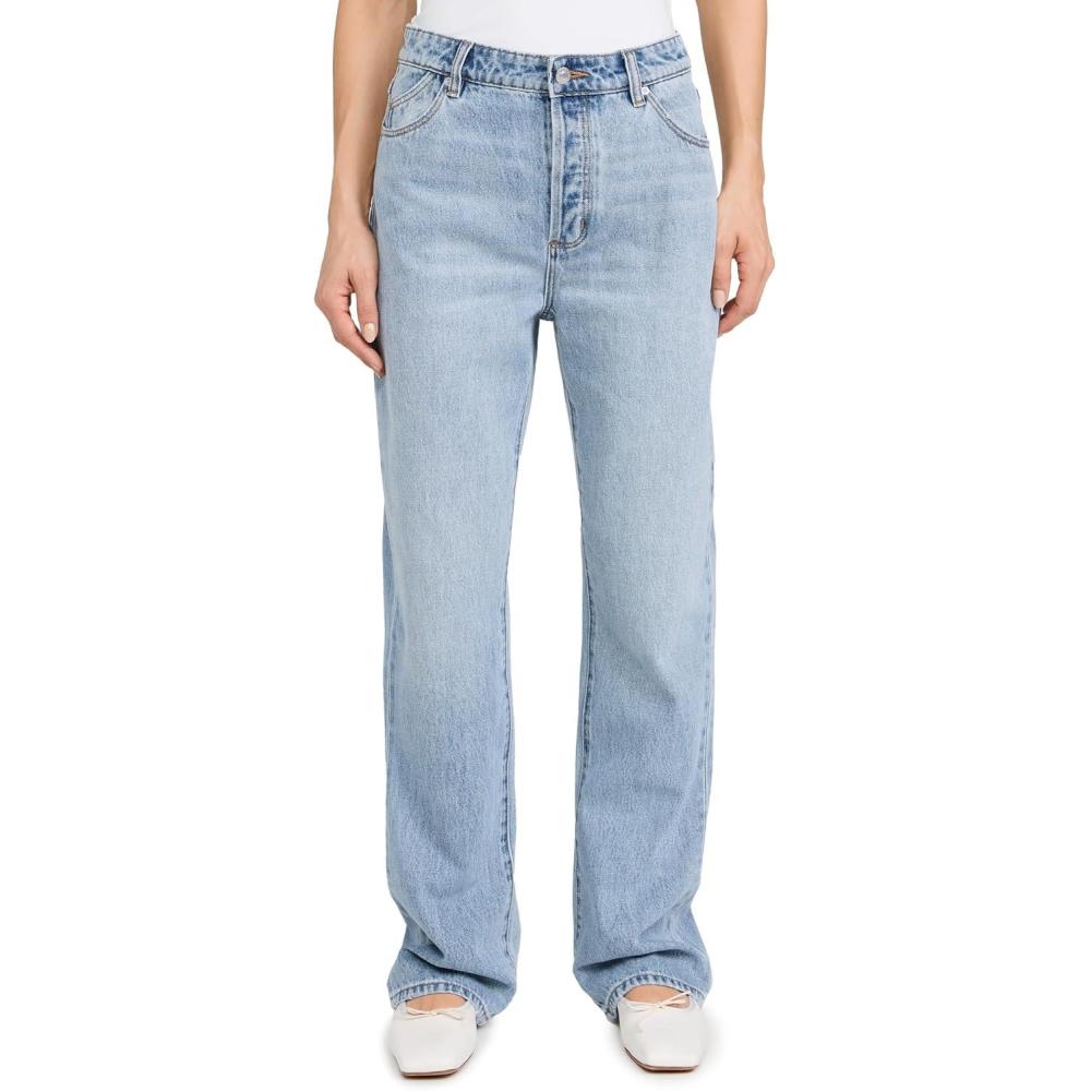 imageRollas Womens 90s Relaxed Faded Blue JeansLight Vintage Blue