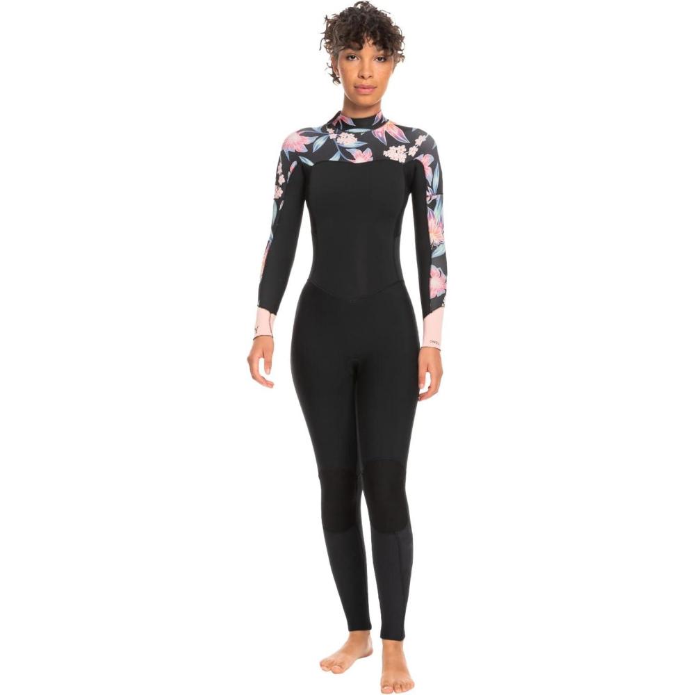 imageRoxy Womens 32mm Swell Series Back Zip Fullsuit WetsuitAnthracite Paradise Found S