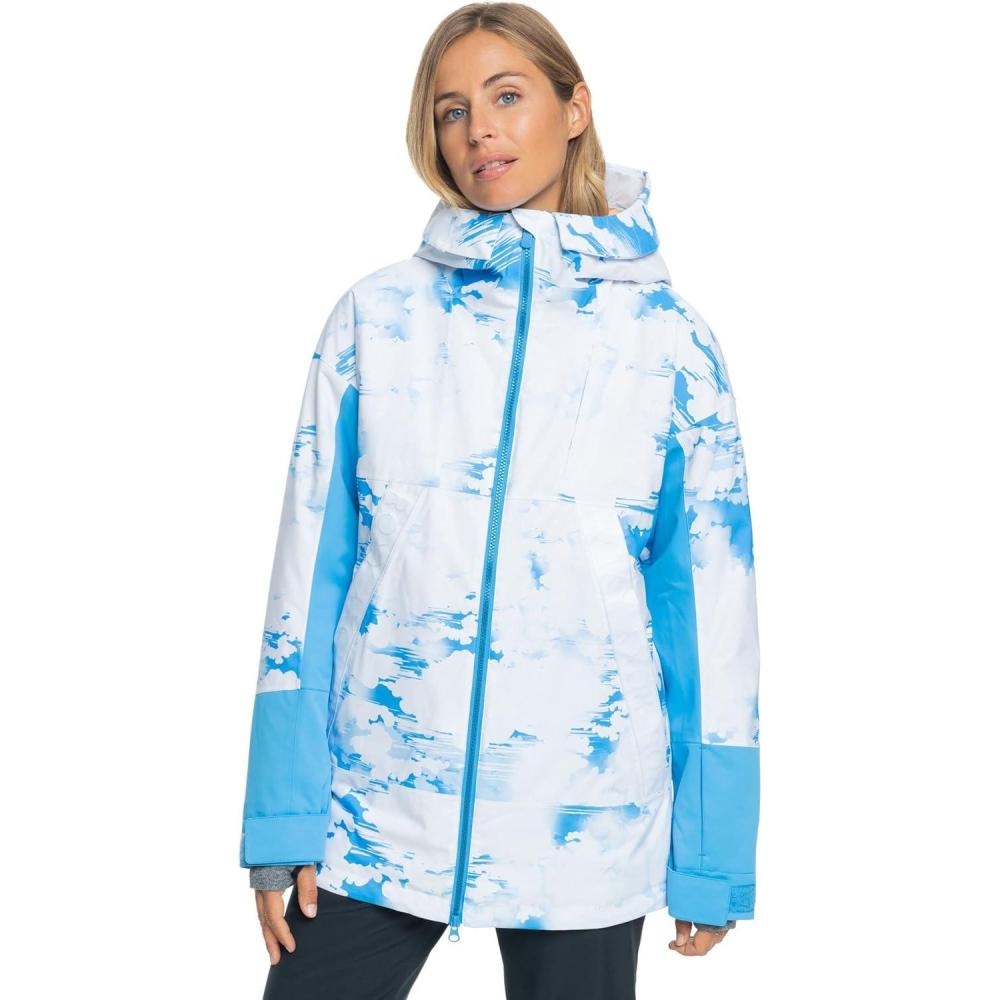 imageRoxy Womens Chloe Kim DryFlight JacketAzure Blue Clouds