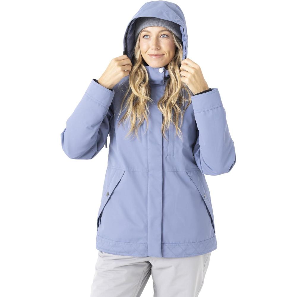 imageRoxy womens Billie Jacket  10k Waterproof Snow Jacket Tailored Fit Pfasfree InsulatedWild Wind
