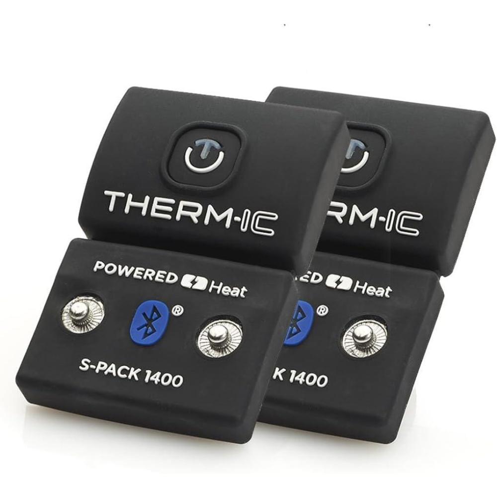 imageThermic SPack 1400 B Sock Batteries Compatible with All Heated Socks Thin Compact Lightweight Easy to Use Batteries with Bluetooth Technology for Heat Control Sold as a Pair