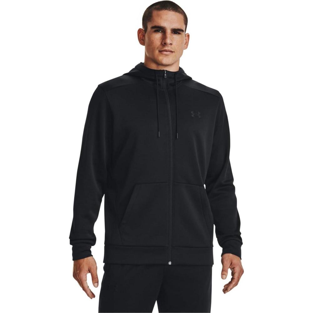 imageUnder Armour Mens Armourfleece Full Zip Hoodie001 Black   Black