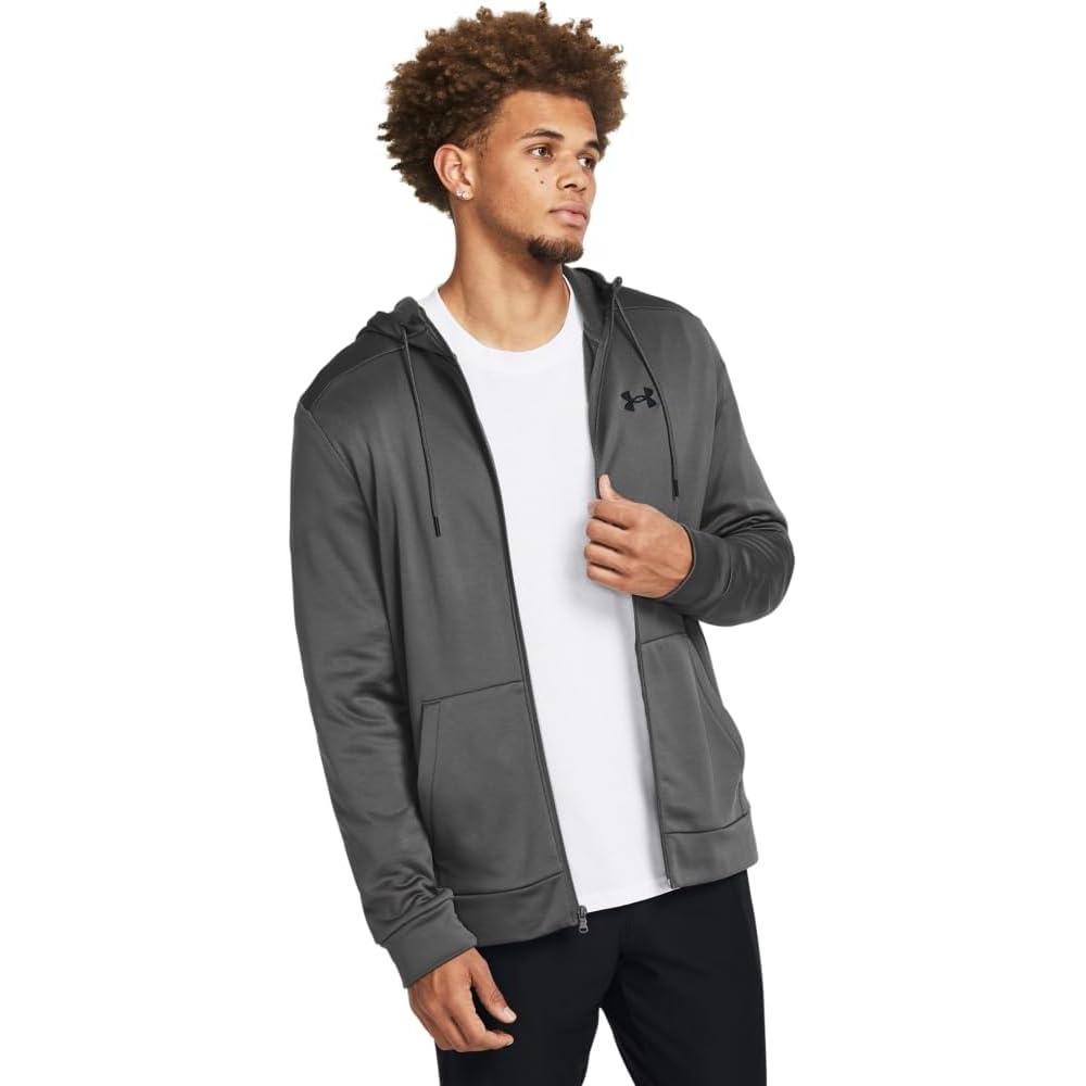 imageUnder Armour Mens Armourfleece Full Zip Hoodie025 Castlerock   Black