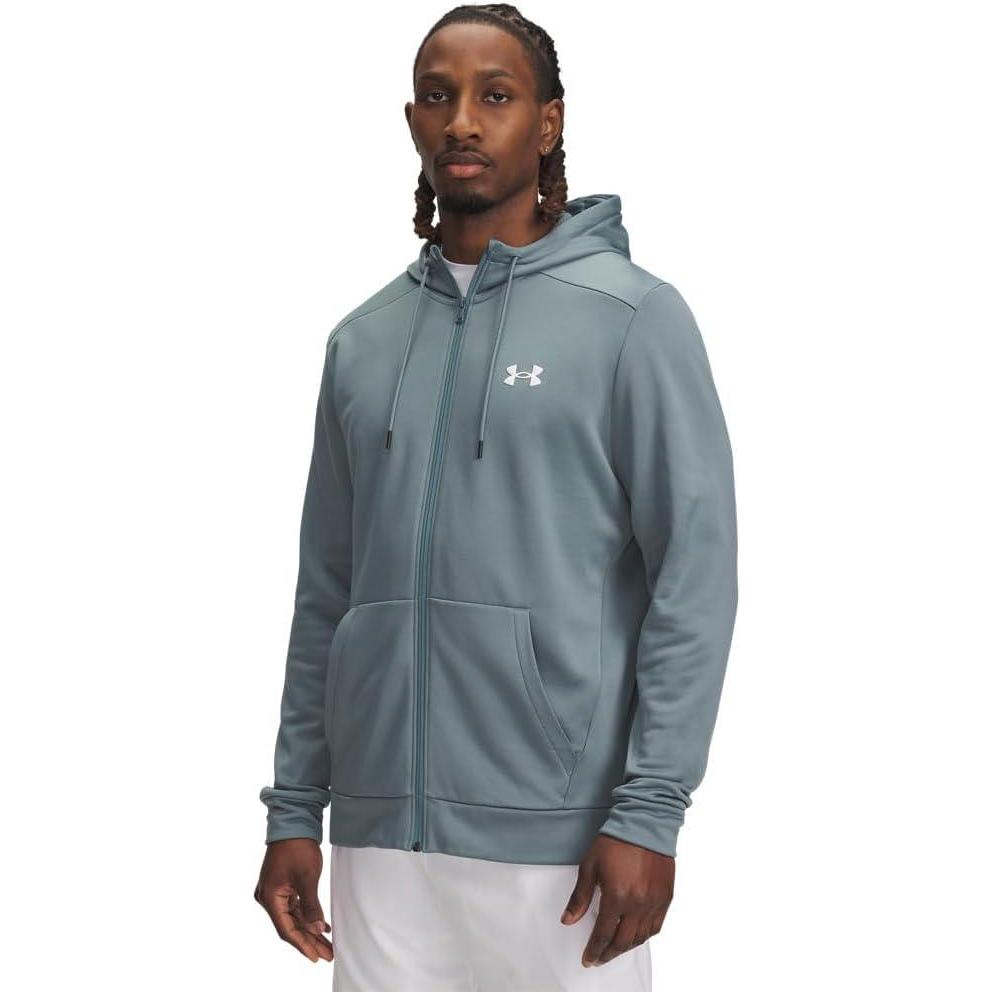 imageUnder Armour Mens Armourfleece Full Zip Hoodie587 Jasper Blue White