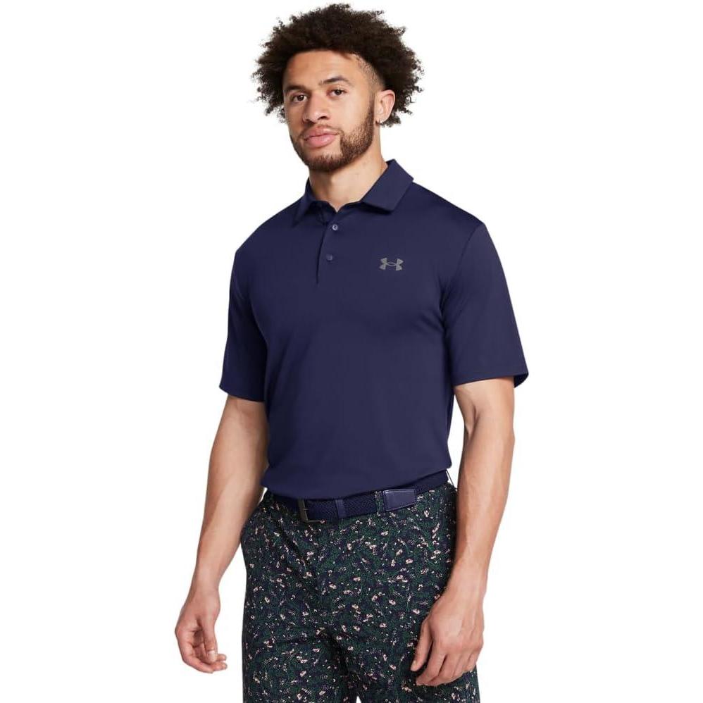 imageUnder Armour Mens Playoff Polo 30411 Midnight Navy Castlerock