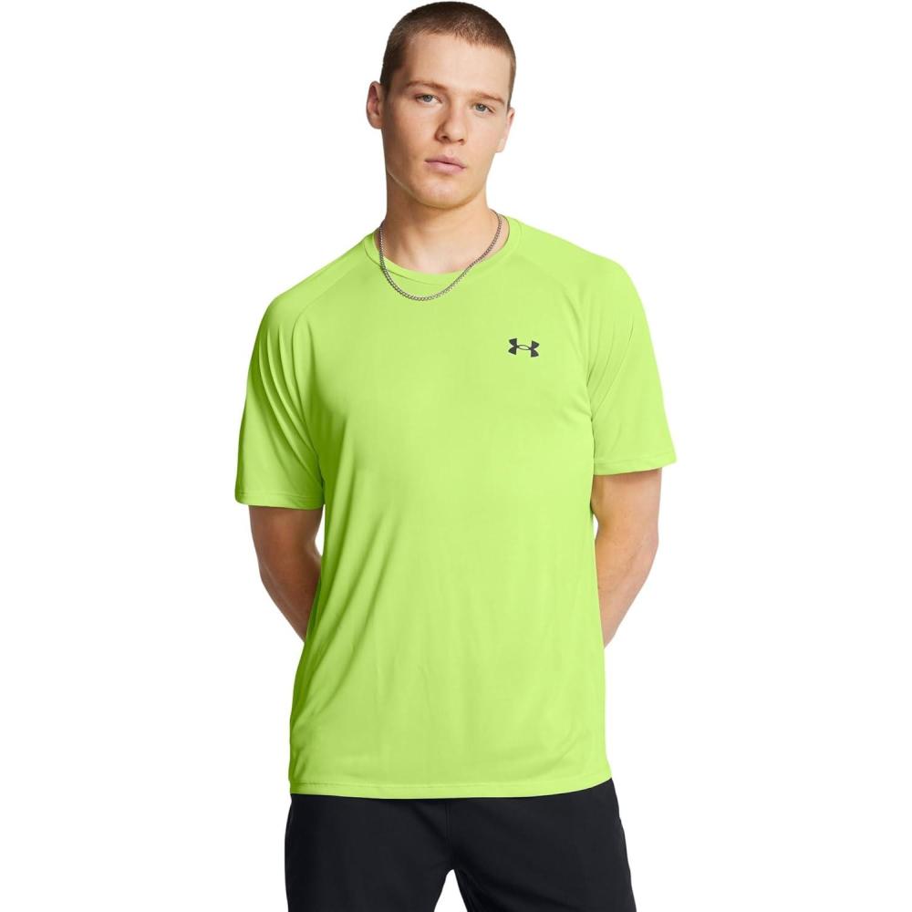 imageUnder Armour Mens Tech 20 ShortSleeve TShirt304 Morph Green   Black