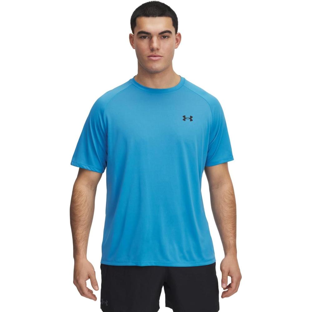 imageUnder Armour Mens Tech 20 ShortSleeve TShirt453 Ether Blue   Black