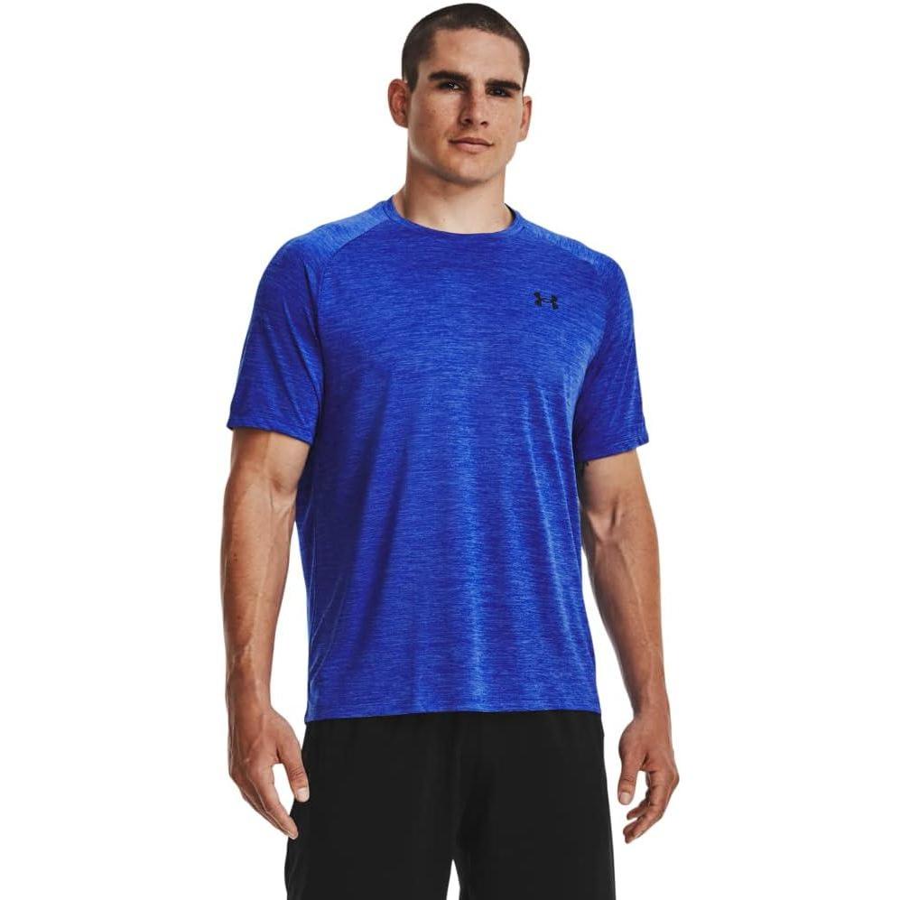imageUnder Armour Mens Tech 20 ShortSleeve TShirt486 Versa Blue Black