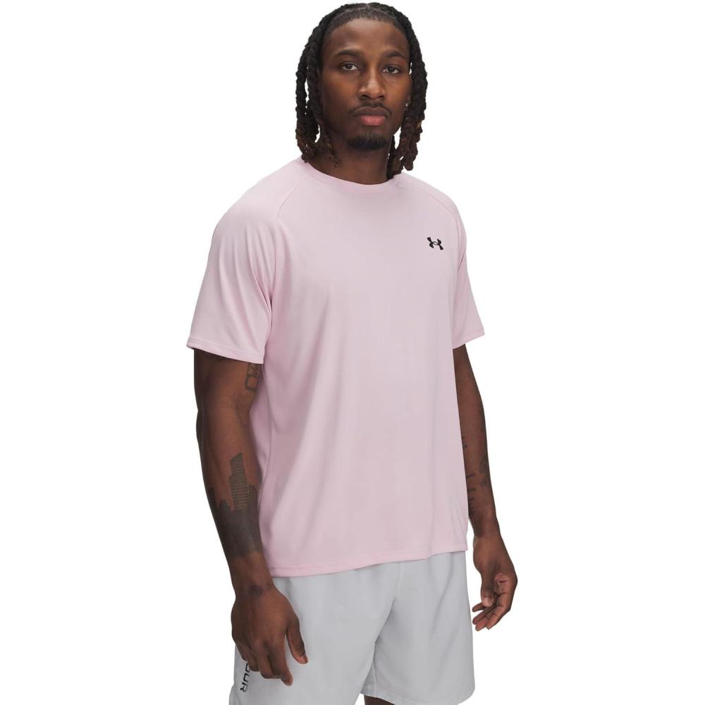 imageUnder Armour Mens Tech 20 ShortSleeve TShirt647 Prime Pink Black