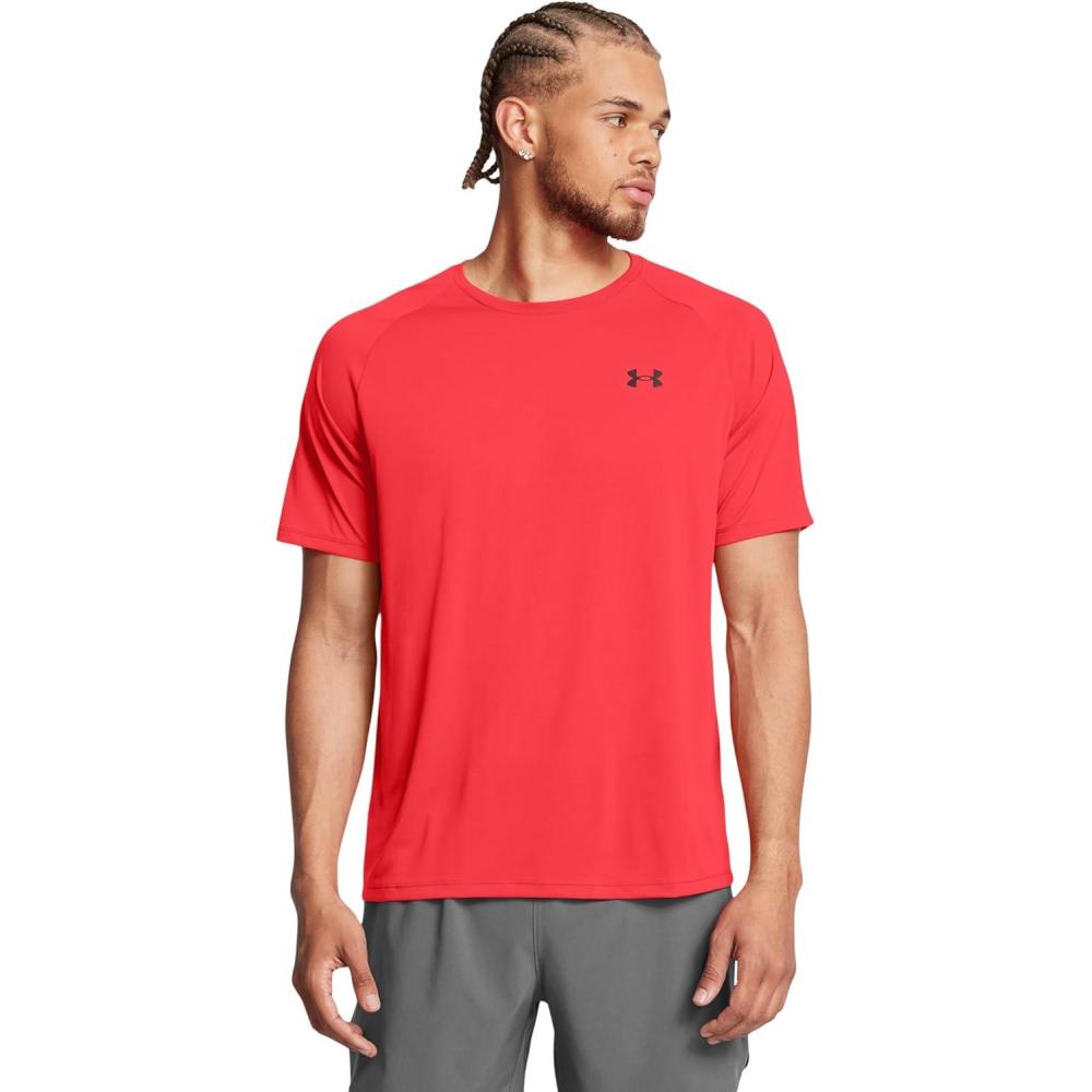 imageUnder Armour Mens Tech 20 ShortSleeve TShirt713 Racer Red   Black