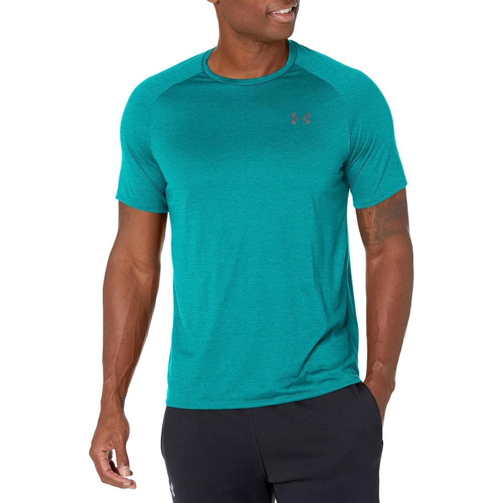 imageUnder Armour Mens Tech 20 ShortSleeve TShirt723 Coastal Teal   Black
