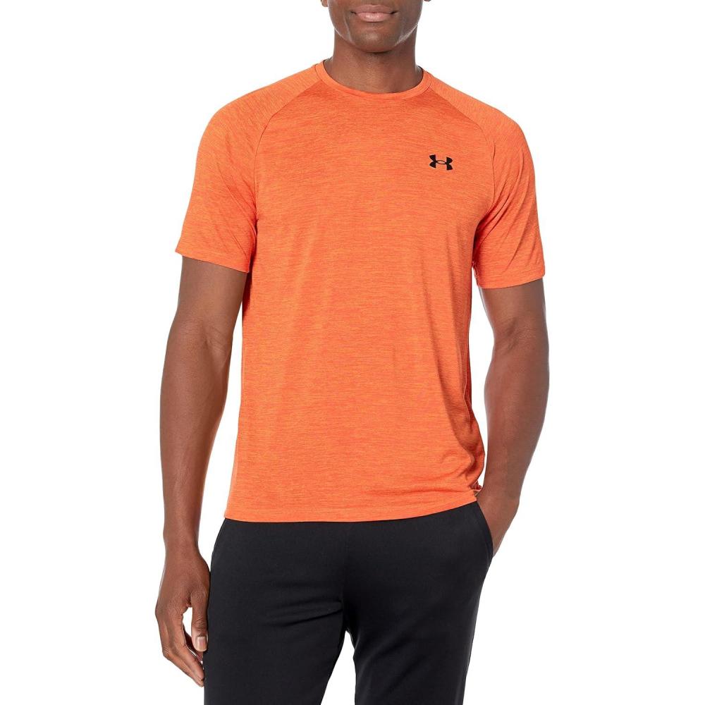 imageUnder Armour Mens Tech 20 ShortSleeve TShirt866 Orange Blast   Black