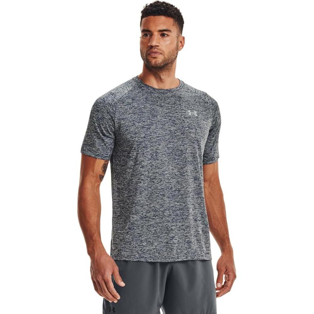 imageUnder Armour Mens Tech 20 ShortSleeve TShirtAcademy Blue 409Steel