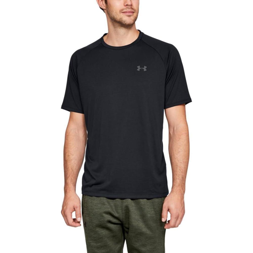 imageUnder Armour Mens Tech 20 ShortSleeve TShirtBlack Graphite