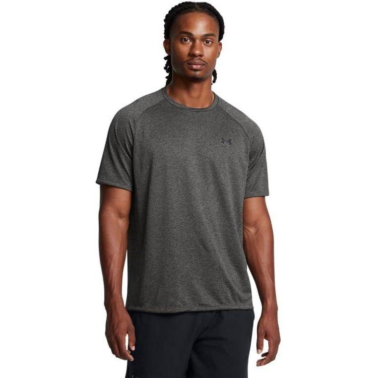 imageUnder Armour Mens Tech 20 ShortSleeve TShirtCarbon Heather