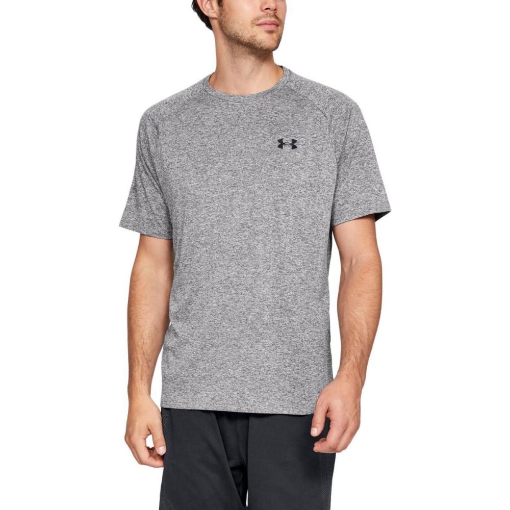 imageUnder Armour Mens Tech 20 ShortSleeve TShirtCharcoal Light Heath 019Black