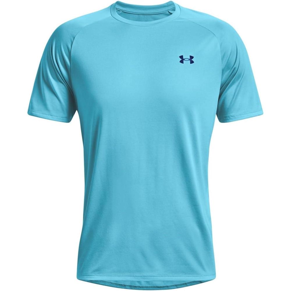 imageUnder Armour Mens Tech 20 ShortSleeve TShirtFresco Blue 481Acaemy