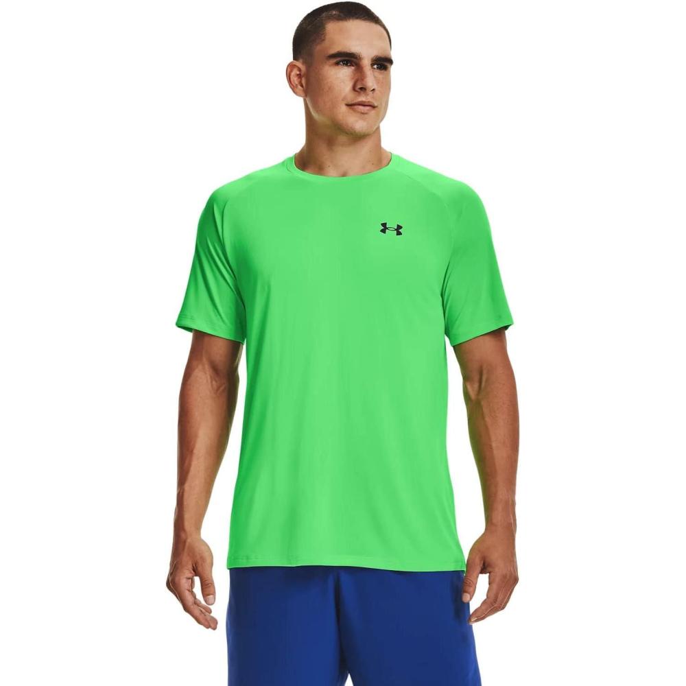 imageUnder Armour Mens Tech 20 ShortSleeve TShirtStadium Green 341