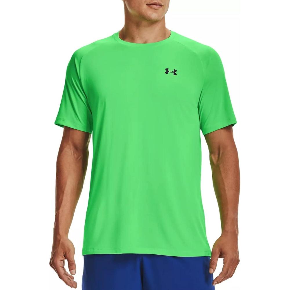 imageUnder Armour Mens Tech 20 ShortSleeve TShirtStadium Green 341Black