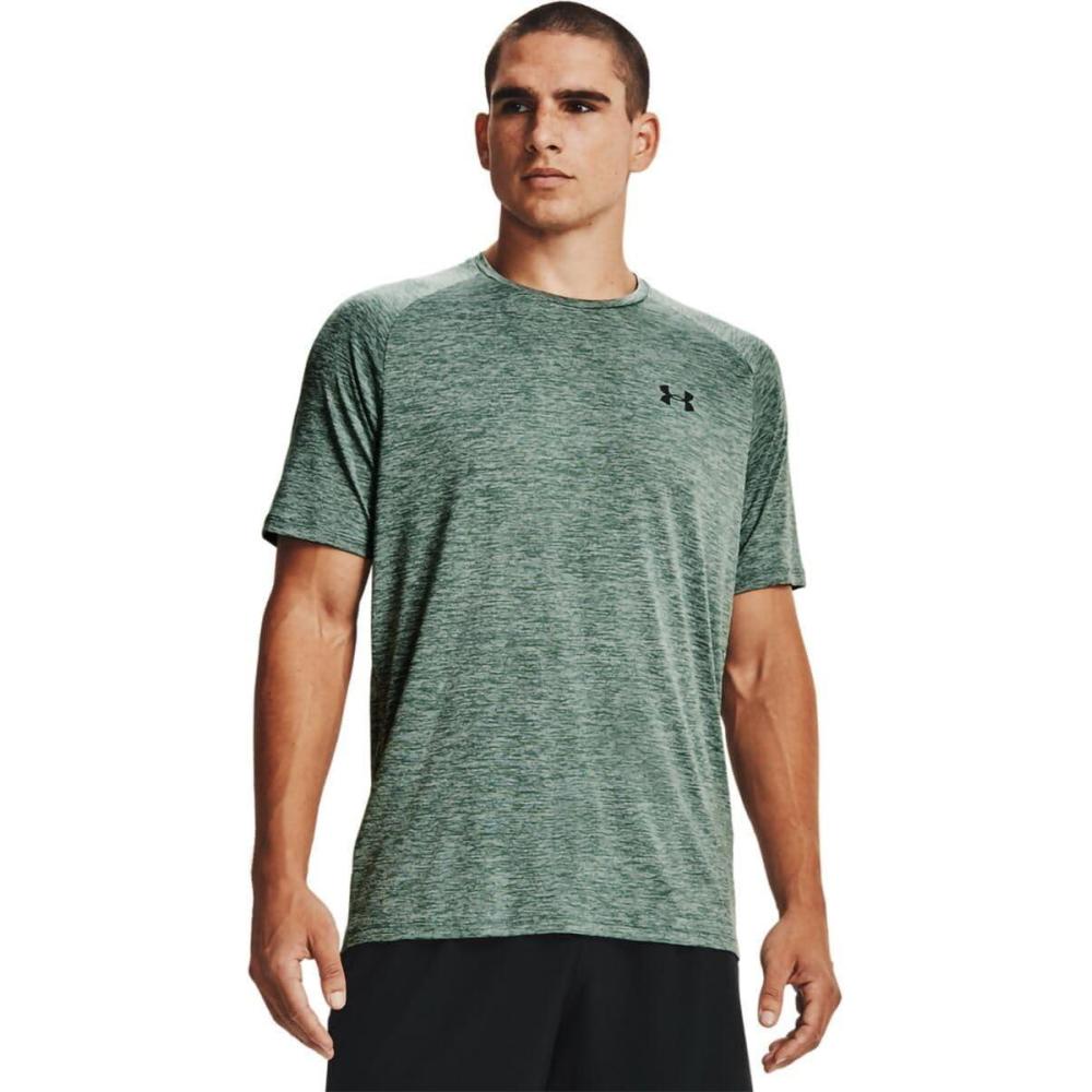 imageUnder Armour Mens Tech 20 ShortSleeve TShirtToddy Green 371Black
