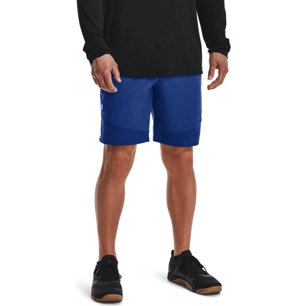 imageUnder Armour Mens Vanish Woven ShortsTech Blue 432Mod Gray