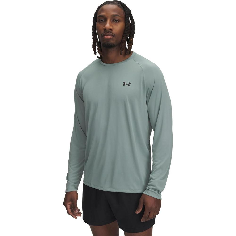 imageUnder Armour mens Tech 20 Long Sleeve Tshirt348 Silica Green   Black