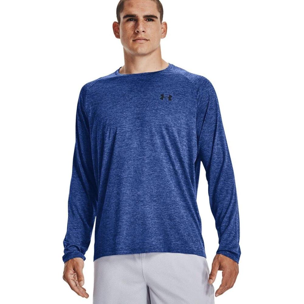 imageUnder Armour mens Tech 20 Long Sleeve TshirtTech Blue 432Black