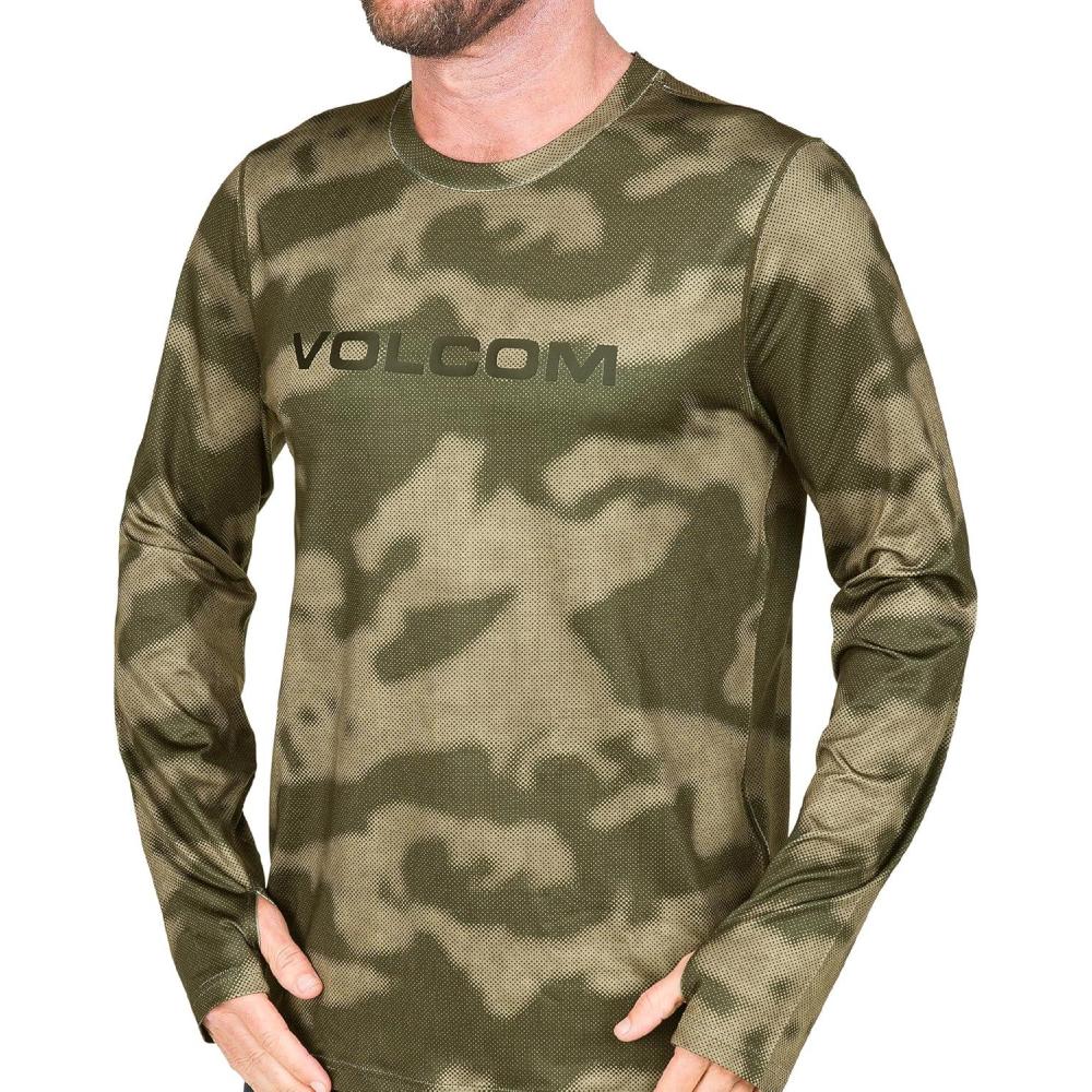 imageVolcom Mens VScience Midweight Thermal Base Layer Long Sleeve ShirtCamouflage