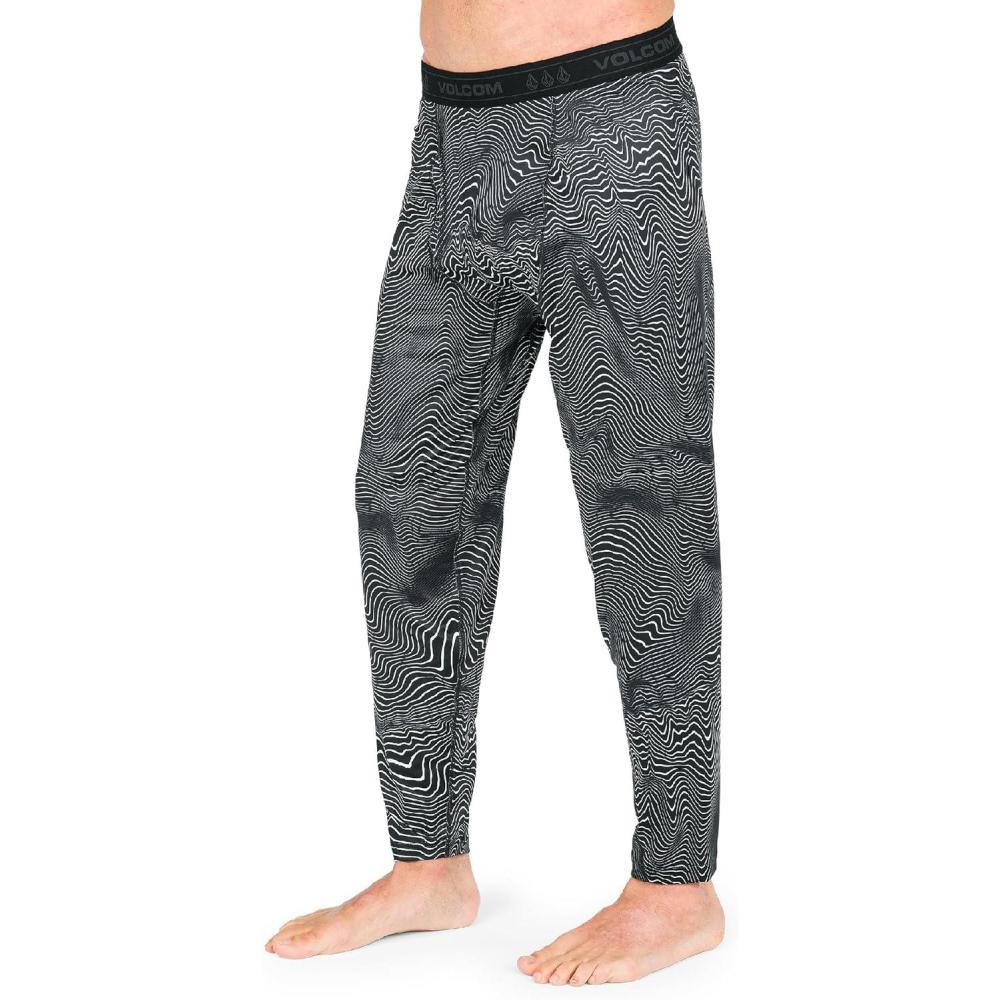 imageVolcom Mens VScience Midweight Thermal Base Layer PantBlack Print