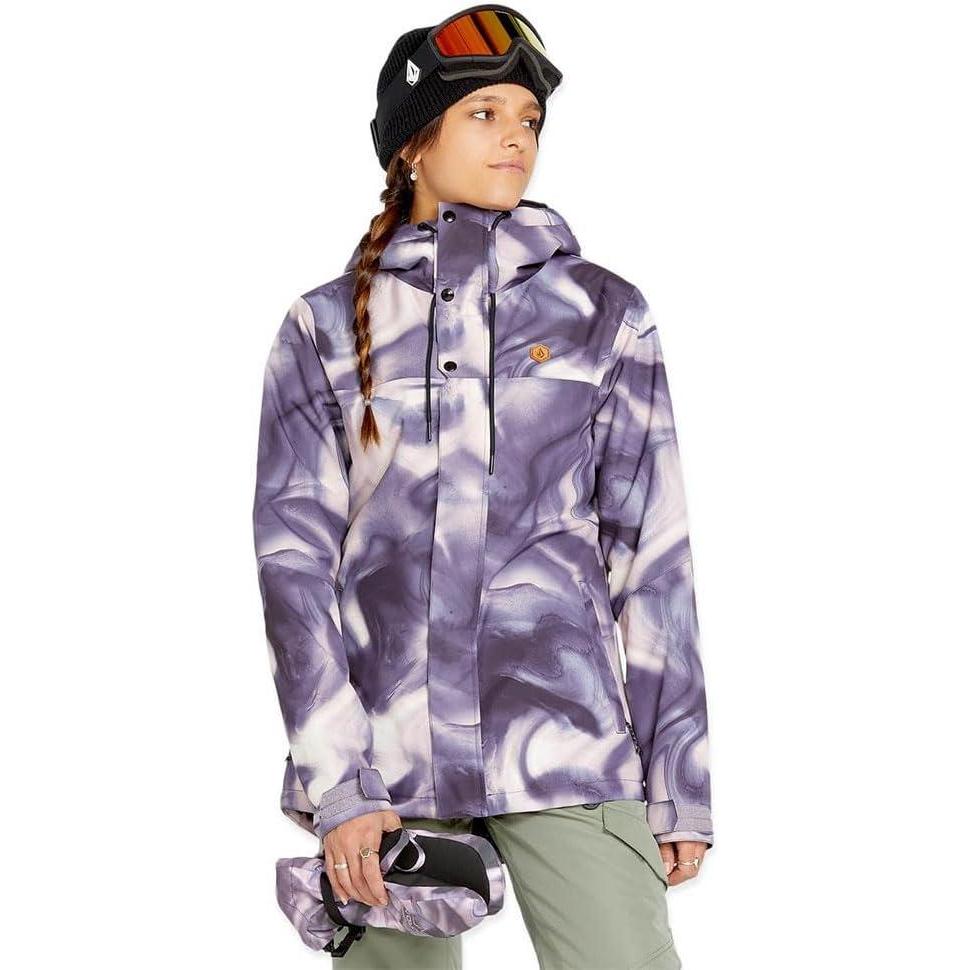 imageVolcom Womens Bolt Insulated Snowboard Ski Winter Hooded JacketNirvana S5