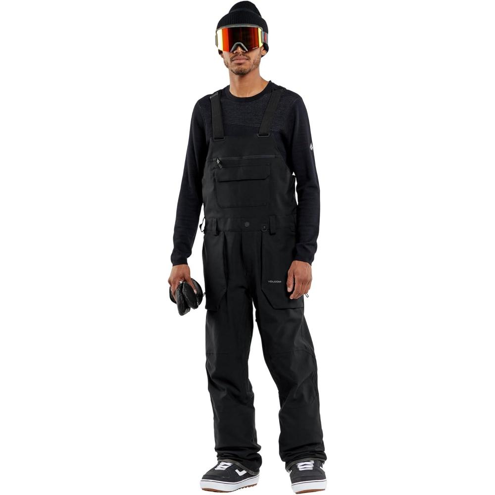 imageVolcom mens Roan Bib Overall Snowboard PantBlack S4