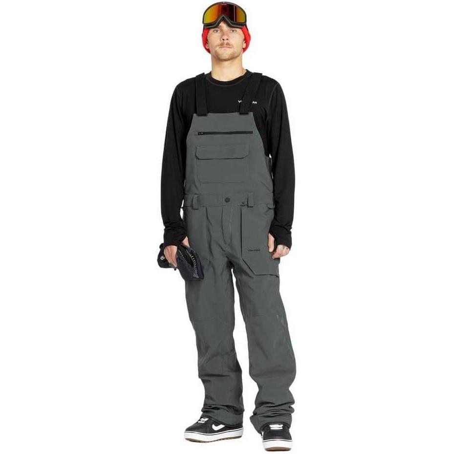 imageVolcom mens Roan Bib Overall Snowboard PantCharcoal S5