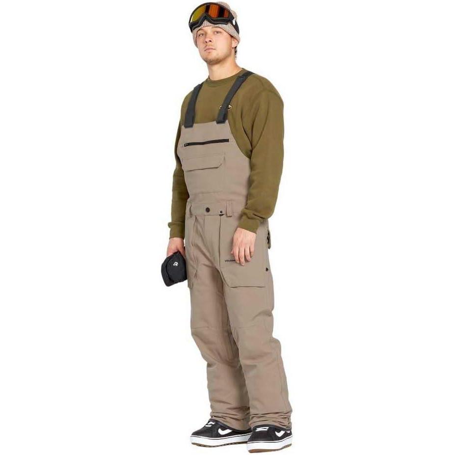 imageVolcom mens Roan Bib Overall Snowboard PantChestnut Brown S5
