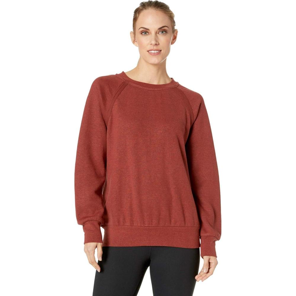 imageprAna Womens Cozy Up SweatshirtMulled Wine Heather