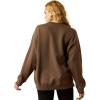 ARIAT Women’s Oversized Crew Sweatshirt(Banyan Bark)