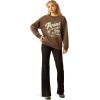 ARIAT Women’s Oversized Crew Sweatshirt(Banyan Bark)